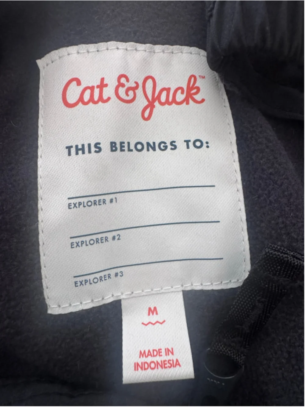 Cat & Jack Black Snow Bibs Overalls Size M. New with no tag